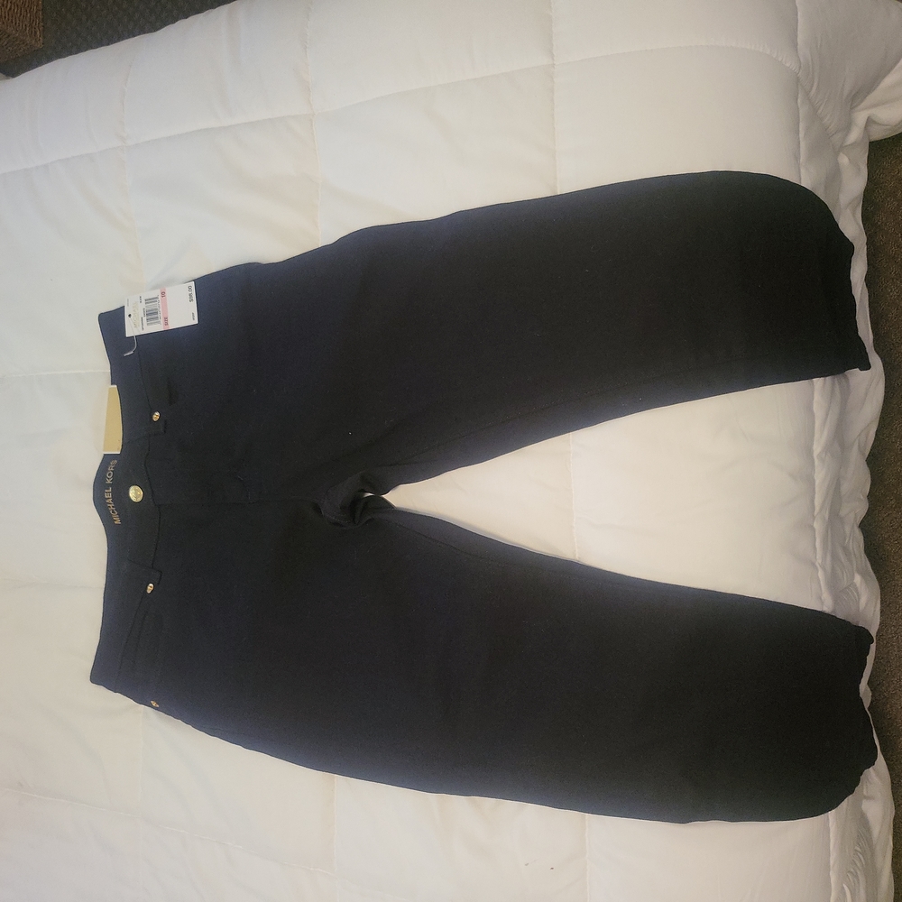 Michael Kors Izzy Skinny Mid Rize size 10 Black jeans